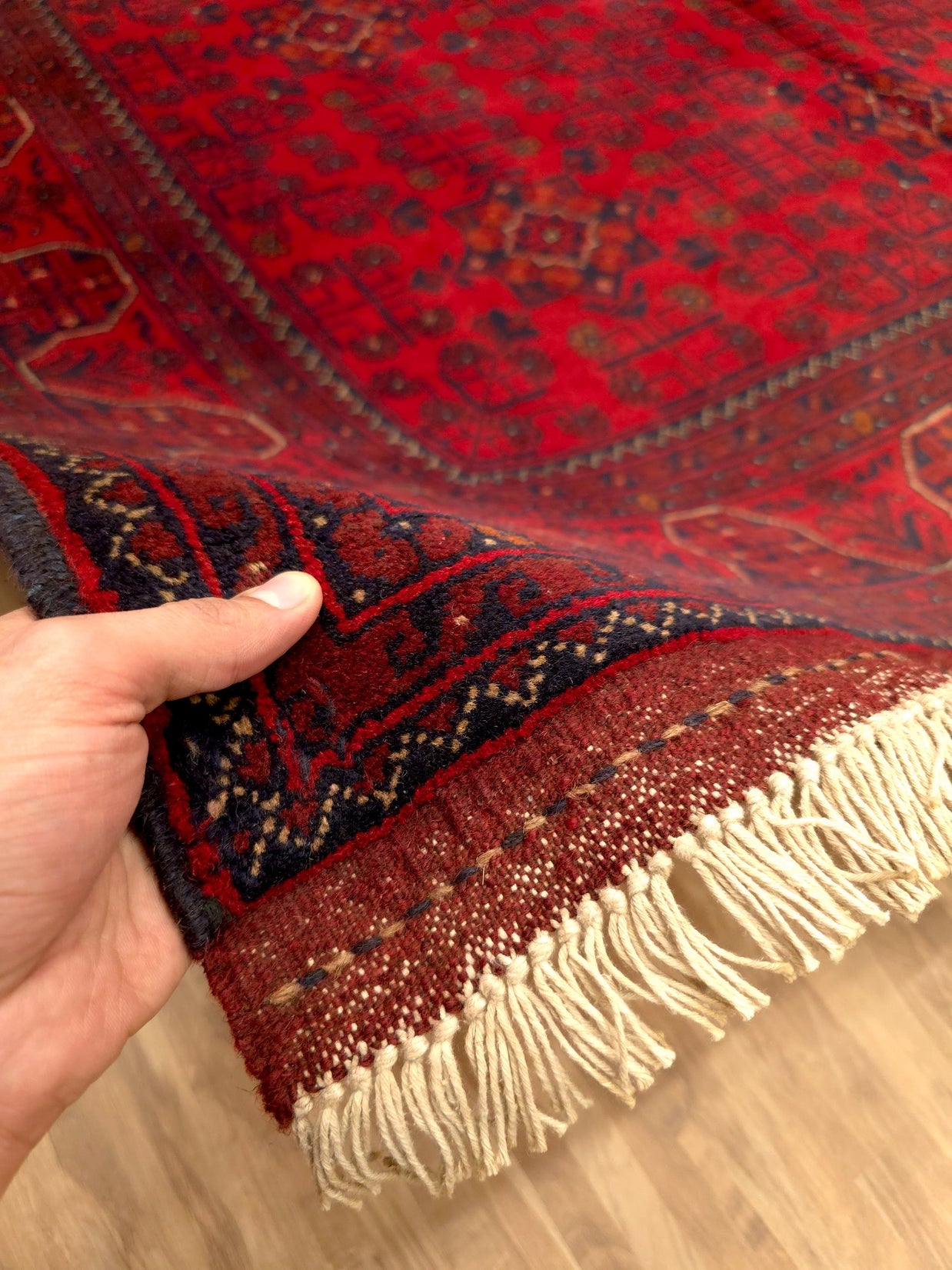 KHAN MOHAMMADI - Red - 2.32m X 1.70m