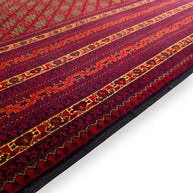 FINE AFGHAN BOKHARA - Red - 2.94m x 2.05m