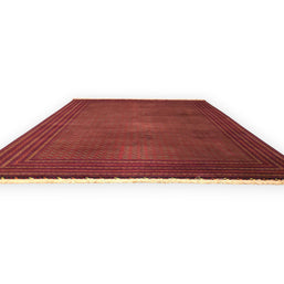 FINE AFGHAN BOKHARA - RED - 3.41m x 2.54m