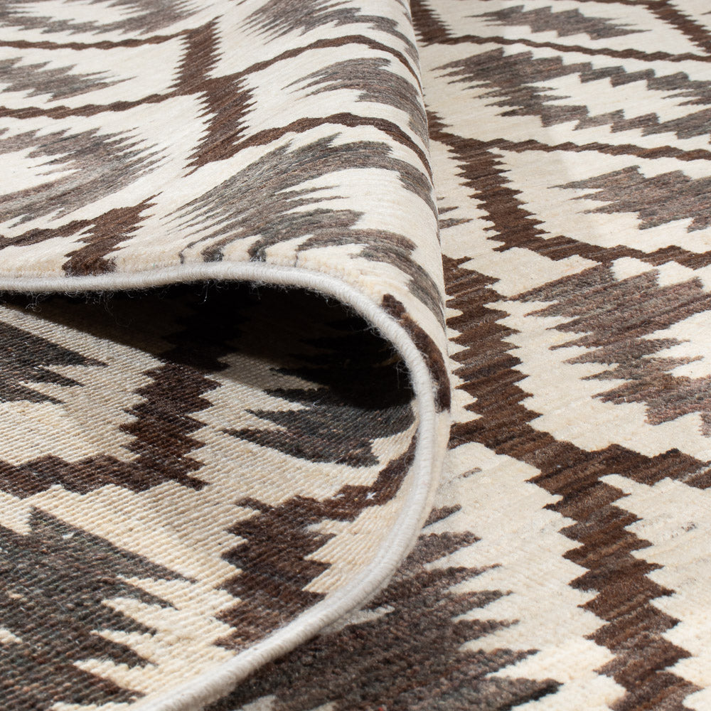 AFGHAN RUG - Black -  2.90m x 2.47m