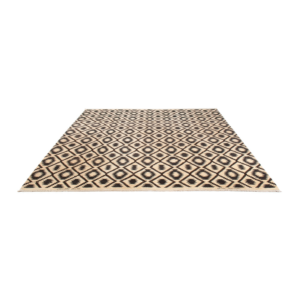 AFGHAN RUG - Black -  2.90m x 2.47m