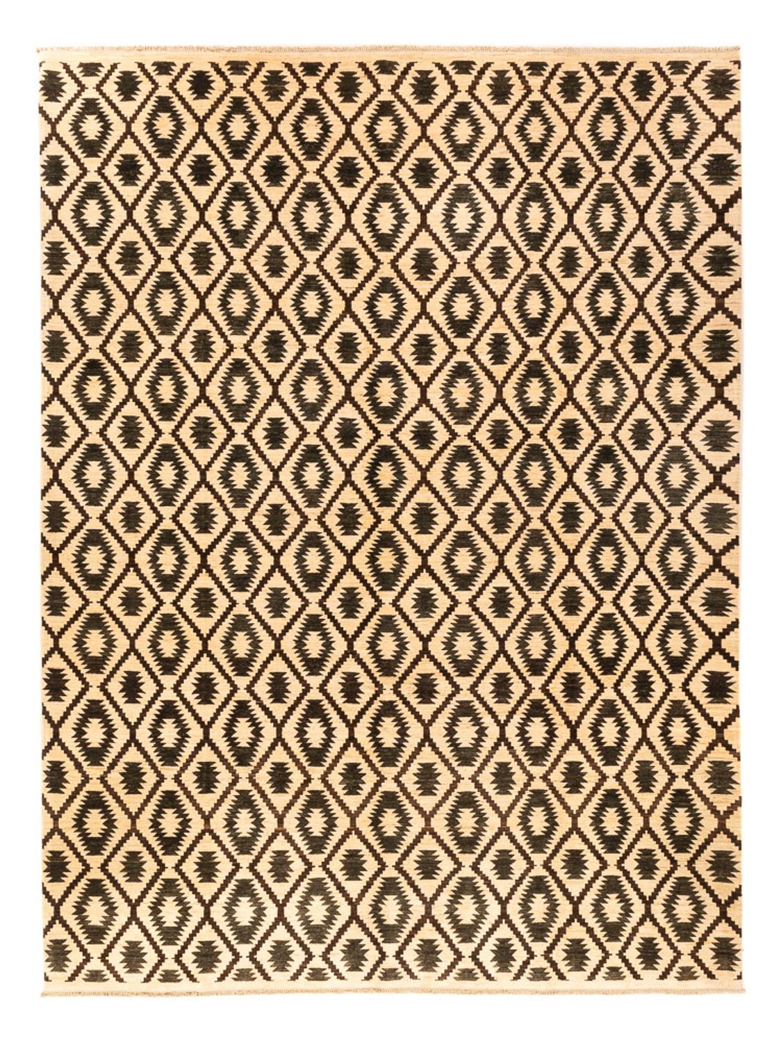 AFGHAN RUG - Beige -  3.62m x 2.71m