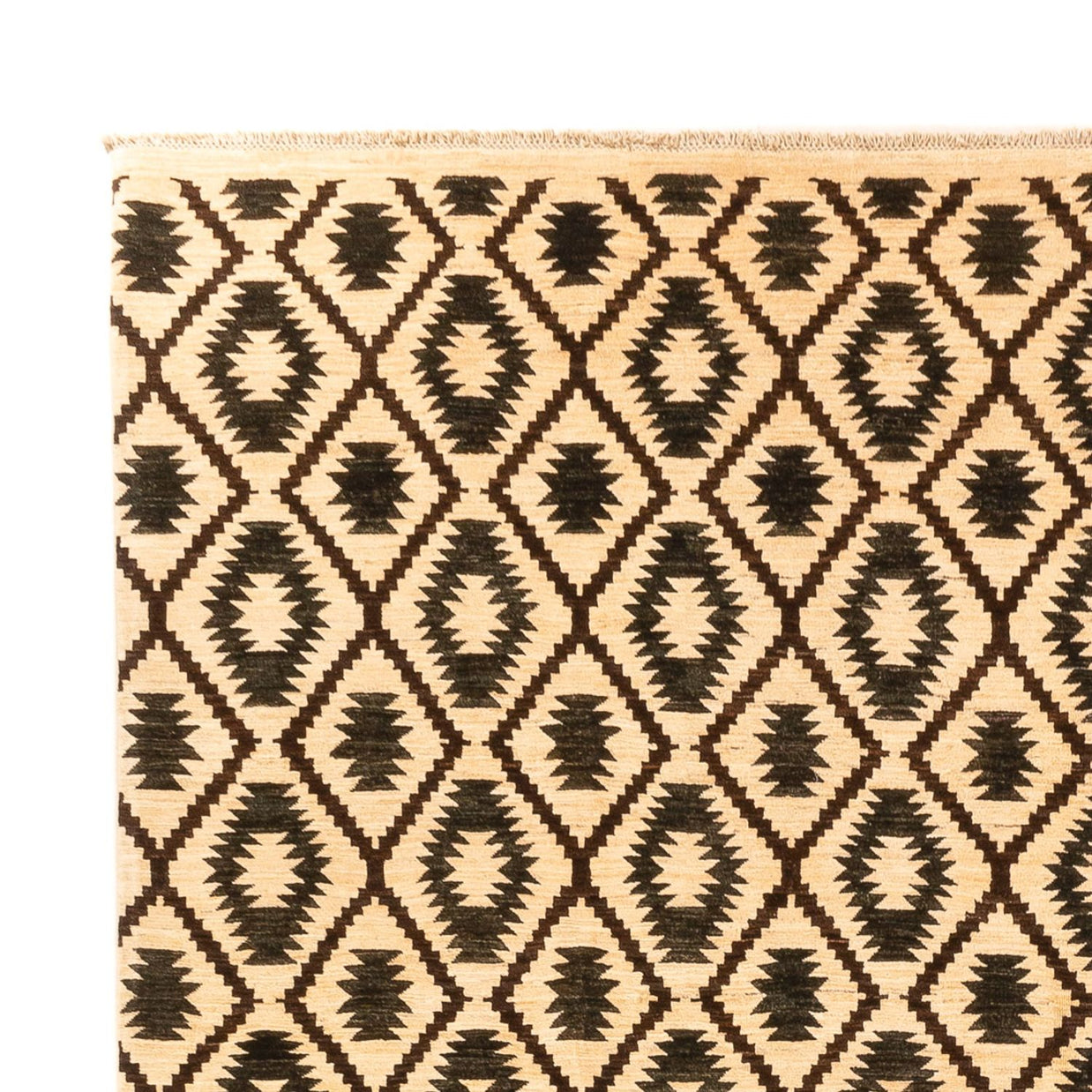 AFGHAN RUG - Beige -  3.62m x 2.71m