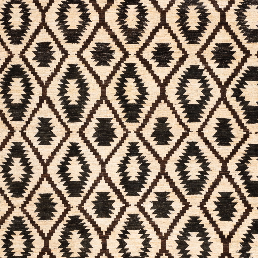 AFGHAN RUG - Beige -  3.06m x 2.44m