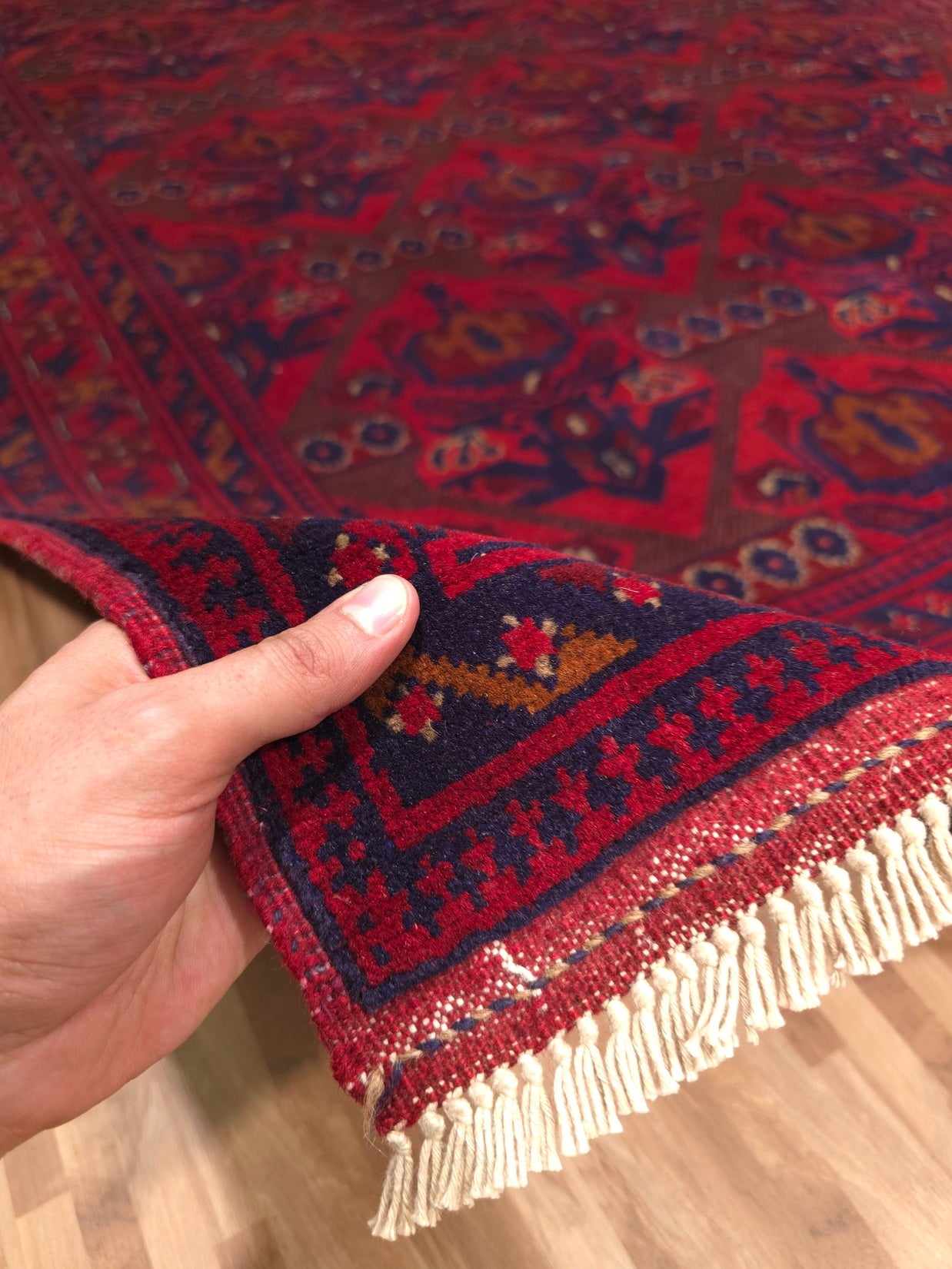 KHAN MOHAMMADI - Red - 2.00m X 1.50m
