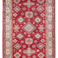 SUPER KASAK - Red & Beige - 3.06m x 1.99m