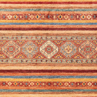 KHORJIN RUG - Stripe Red - 1.99m x  1.45m
