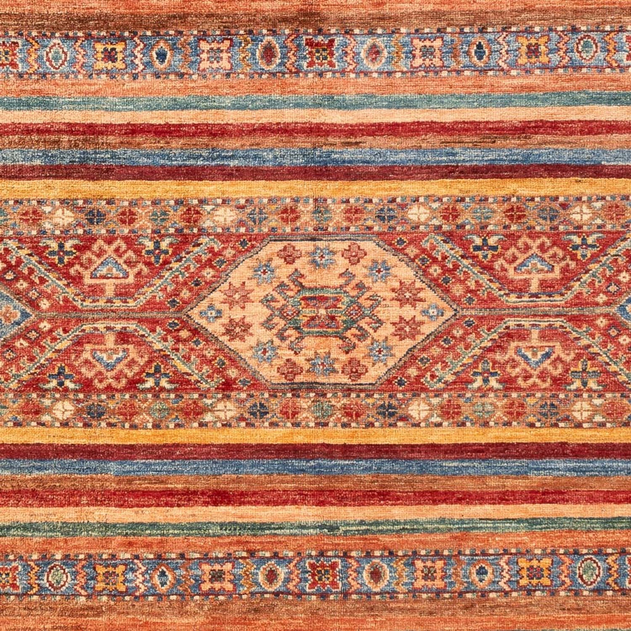 KHORJIN RUG - Stripe Red - 2.03m x  1.49m