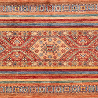 KHORJIN RUG - Stripe Red - 2.03m x  1.49m