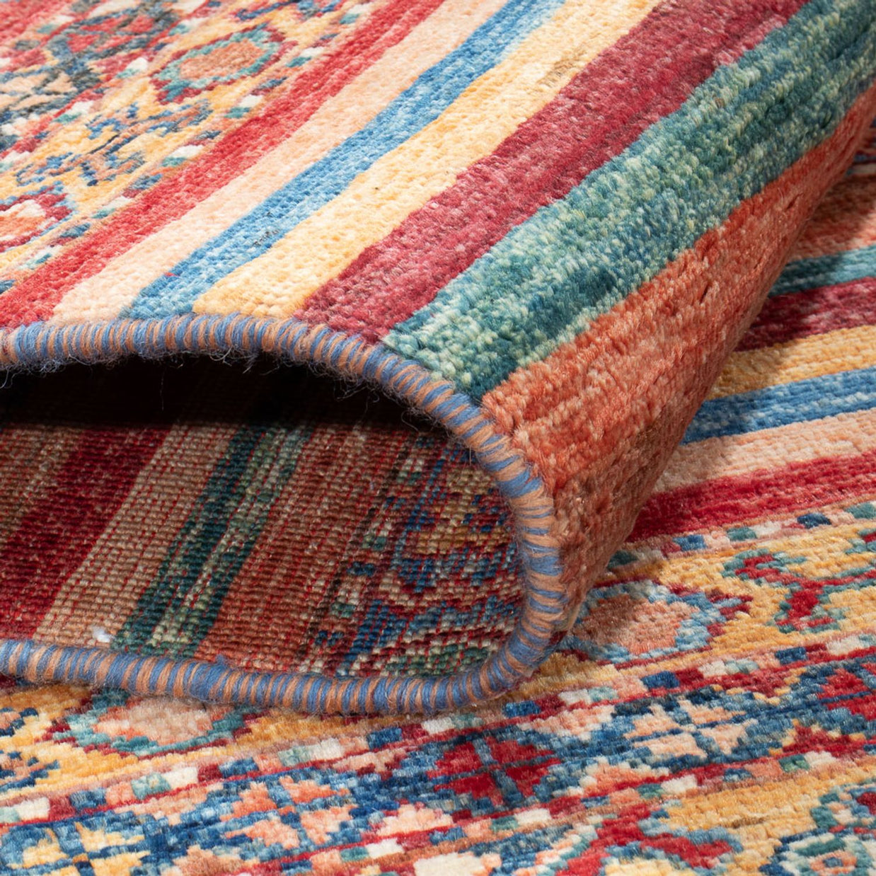 KHORJIN RUG - Stripe Red - 2.03m x  1.49m