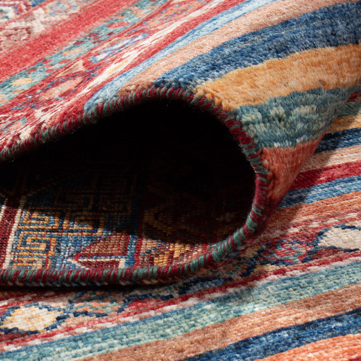 KHORJIN RUG - Stripe Red - 2.96m x 2.04m
