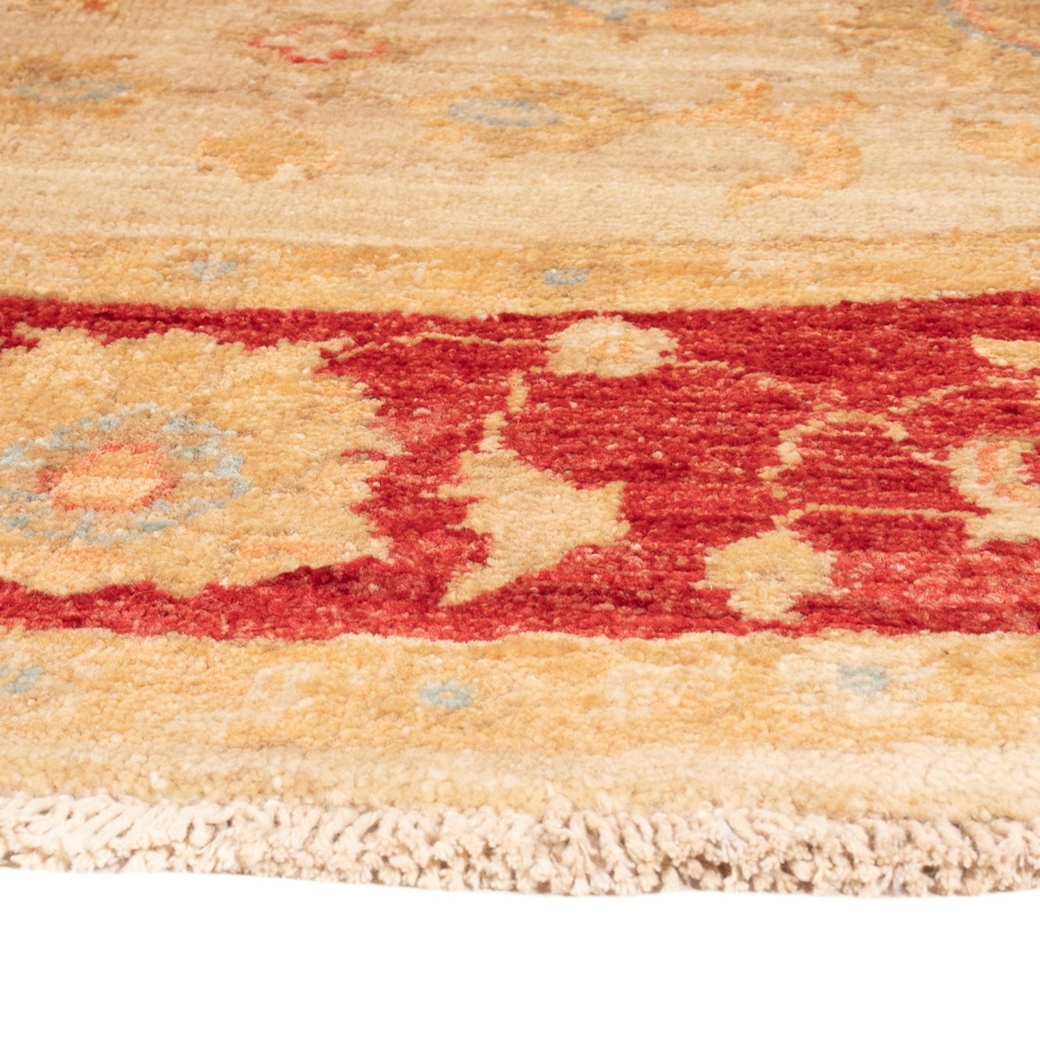 KAISER RUG - ROUND - Beige Red - 1.53m x 1.51m