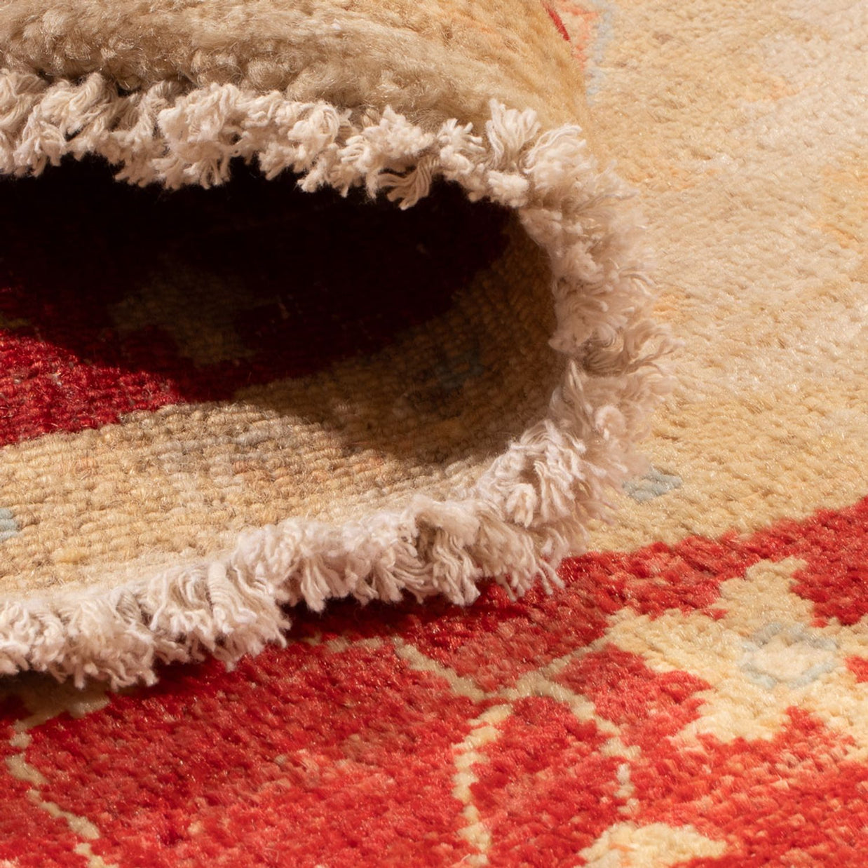 KAISER RUG - ROUND - Beige Red - 1.53m x 1.51m
