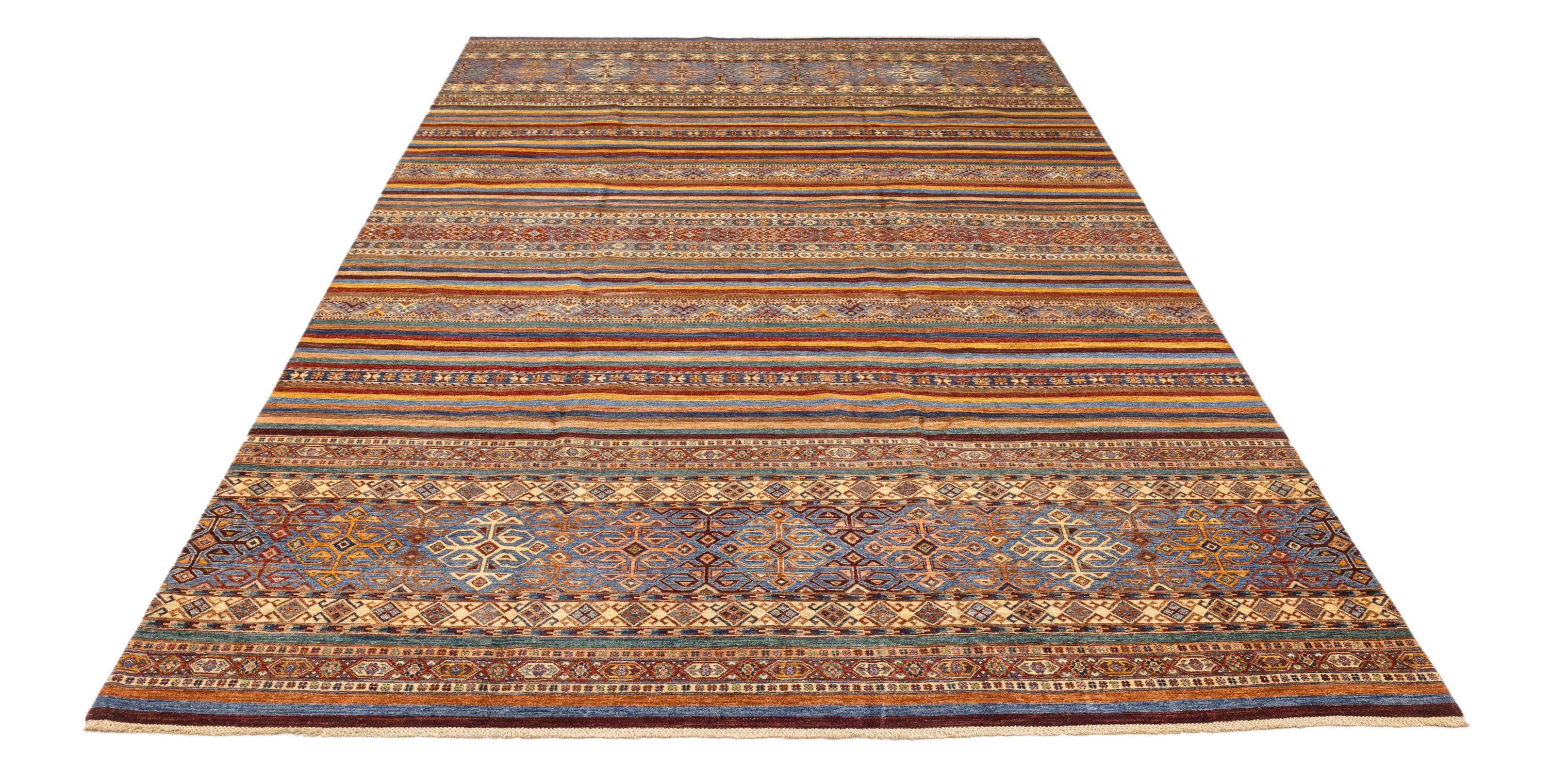 KHORJIN RUG - Stripe Red - 4.41m x 3.00m