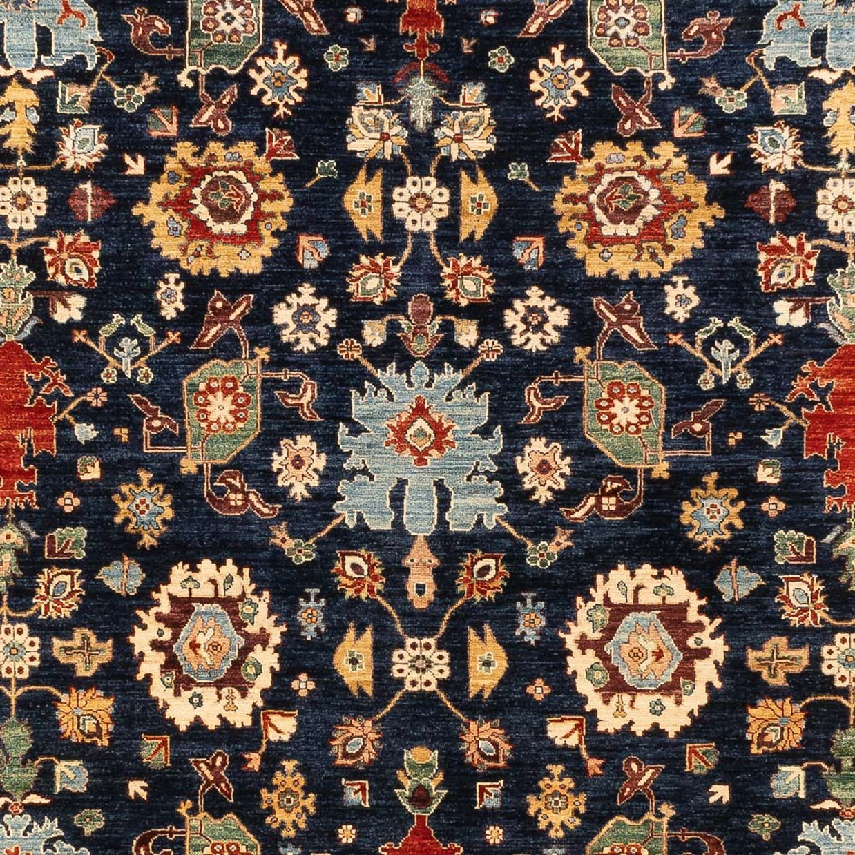 Navy Blue - WOOLEN RUG - 3.63m x 2.70m