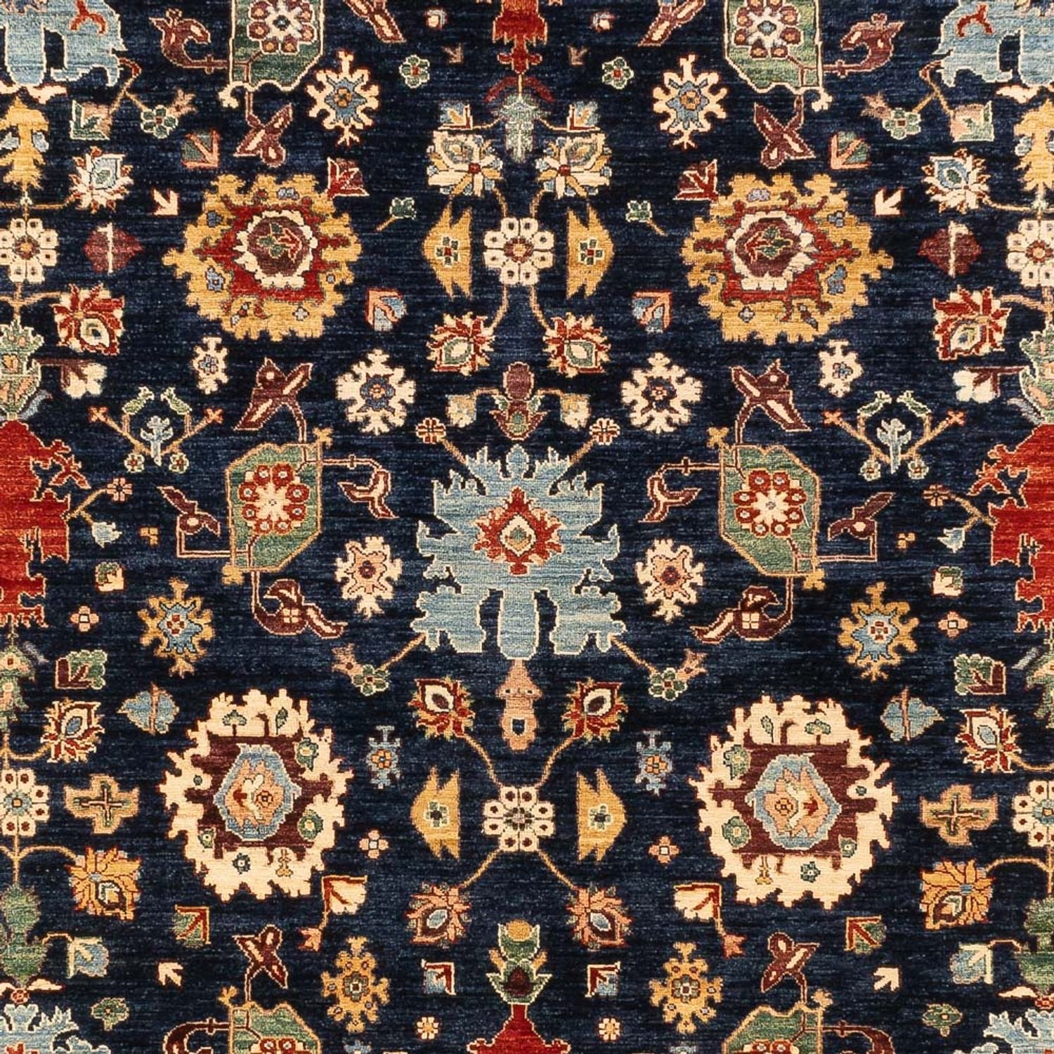 Navy Blue - WOOLEN RUG - 3.63m x 2.70m