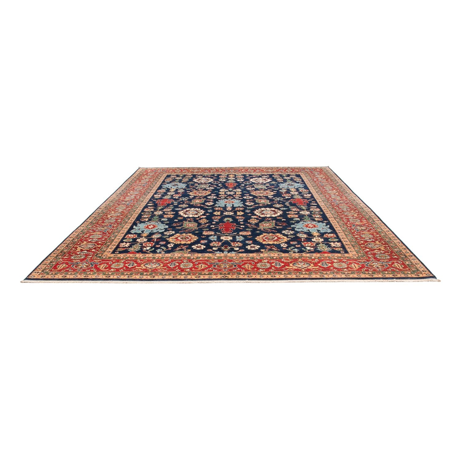 Navy Blue - WOOLEN RUG - 3.63m x 2.70m