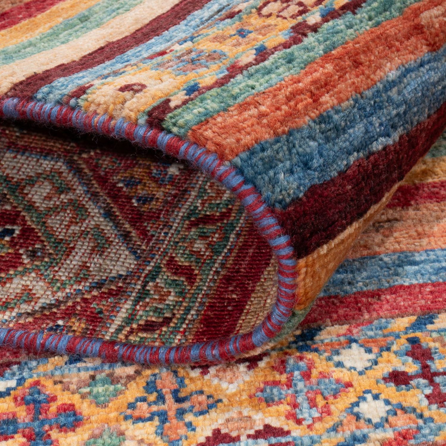 KHORJIN RUG - Stripe Red - 1.79m x 1.23m