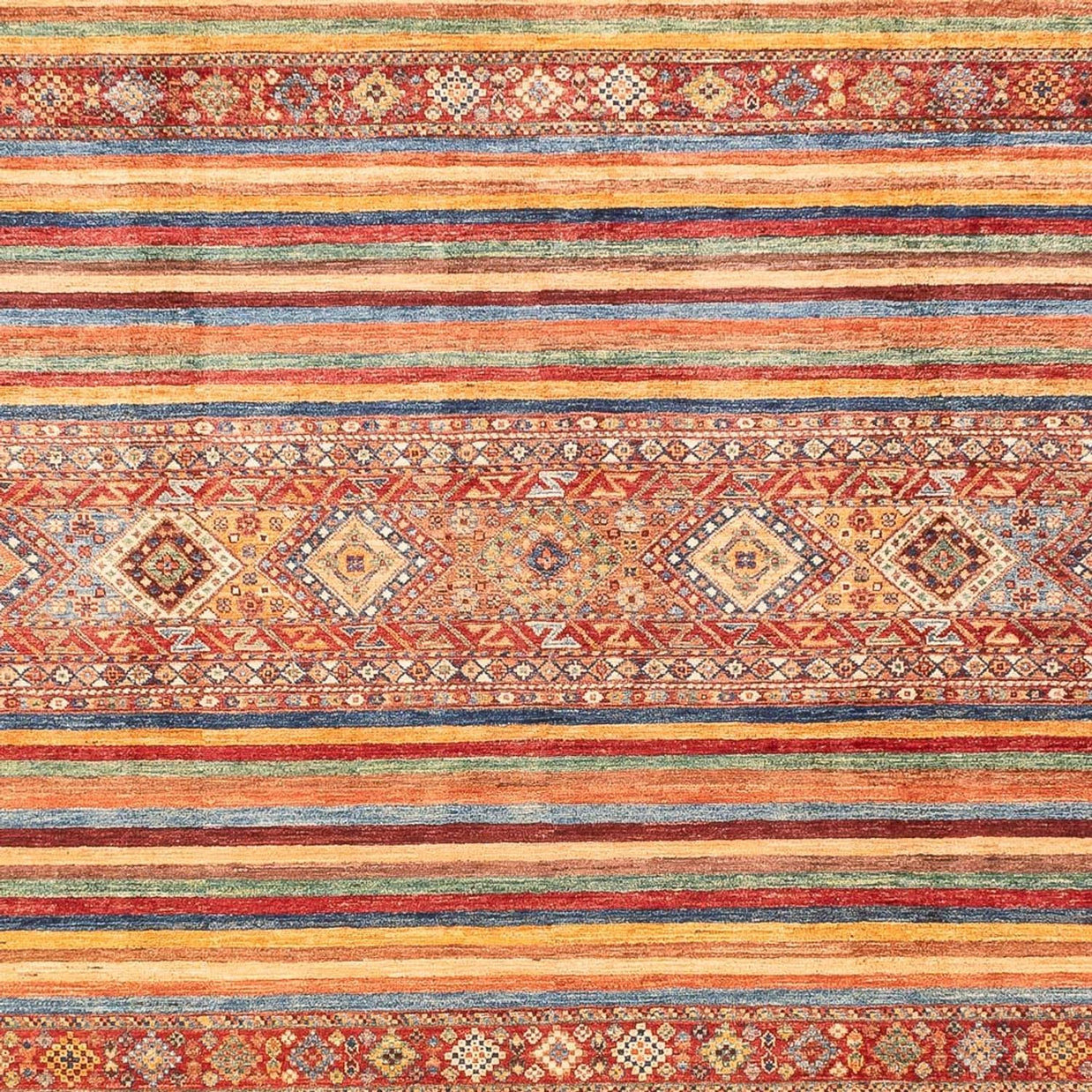 KHORJIN RUG - Stripe Red - 3.61m x 2.66m
