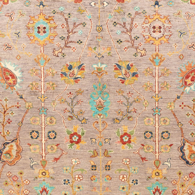 SULTANI - Floral Gray Brown - 2.35m x 1.72m