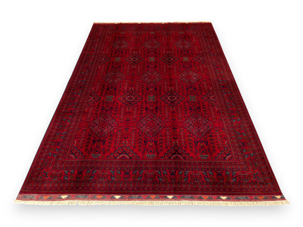 FINE AFGHAN BOKHARA - Red - 2.96m x 200m