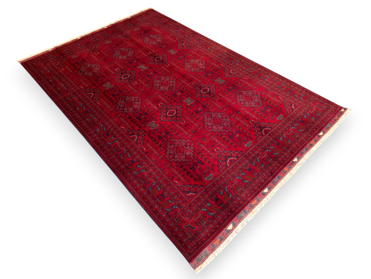 FINE AFGHAN BOKHARA - Red - 2.96m x 200m
