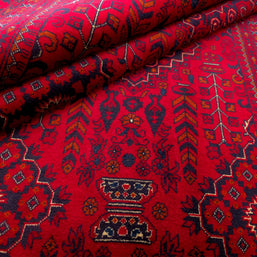 FINE AFGHAN BOKHARA - Red - 2.96m x 200m
