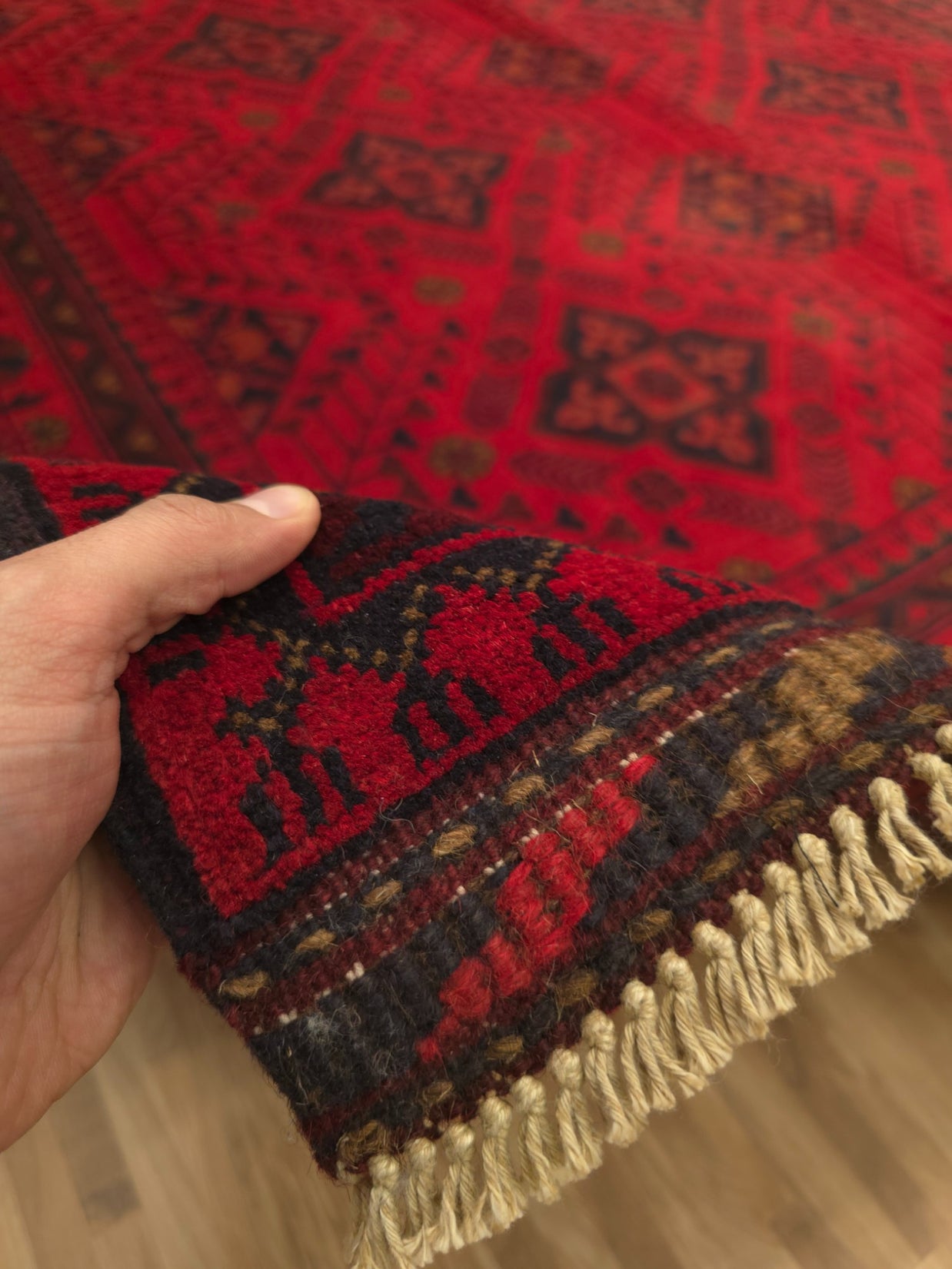 KHAN MOHAMMADI - Red - 2.36m X 1.72m