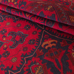 KHAN MOHAMMADI - Red - 2.97m x 1.98m