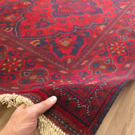 KHAN MOHAMMADI - Red - 2.97m x 1.98m