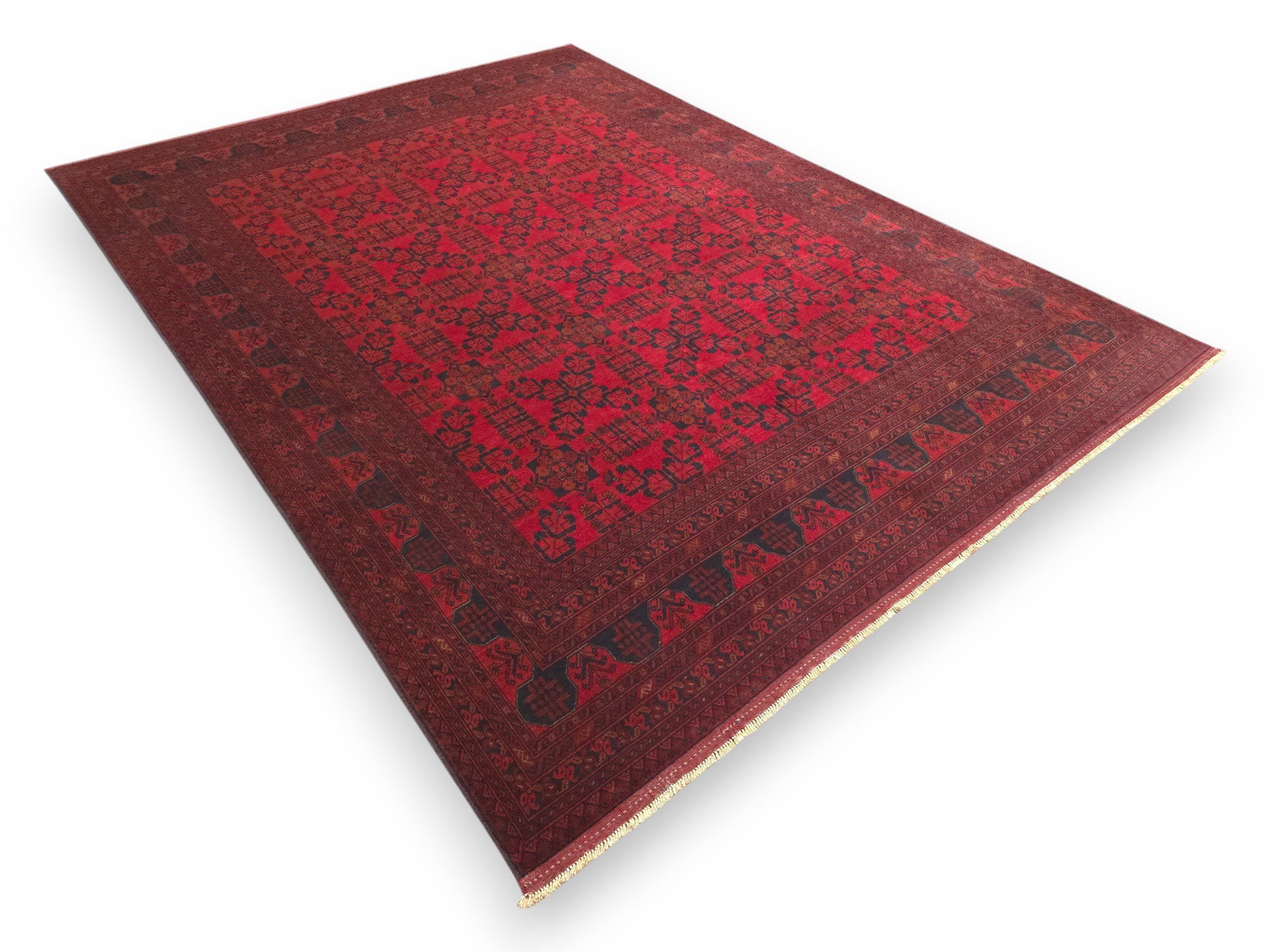 Hand knotted - Afghan Tribal - Rug | 3.46m x 2.53m