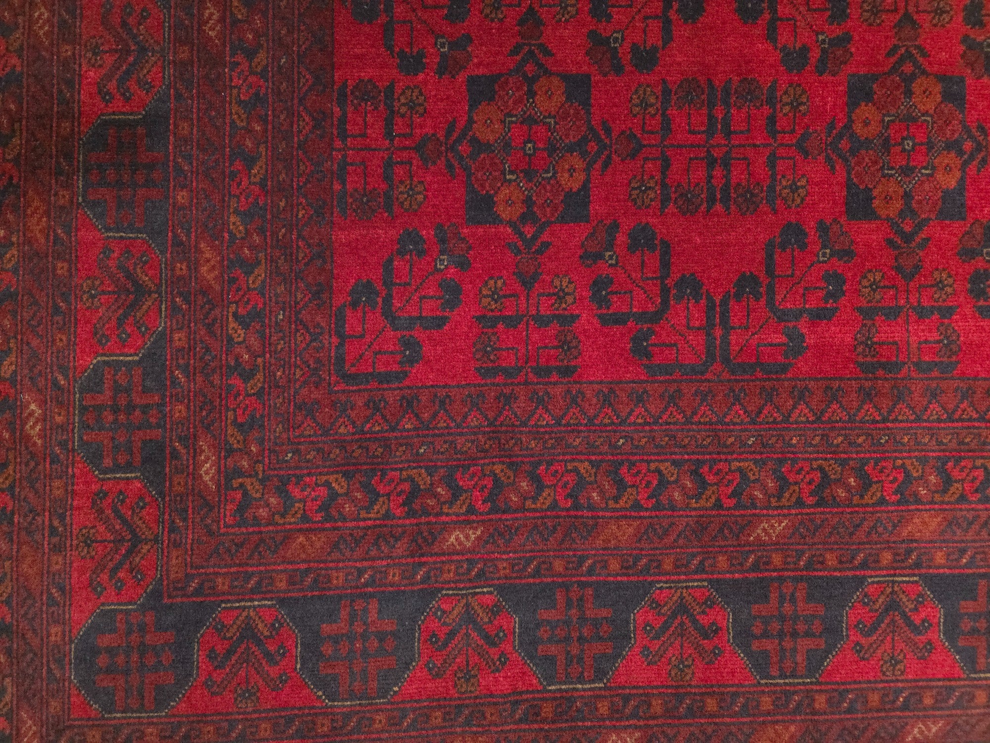 Hand knotted - Afghan Tribal - Rug | 3.46m x 2.53m
