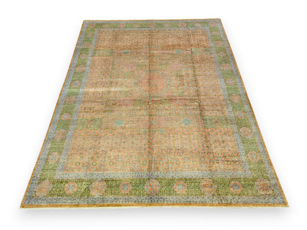EXCLUSIVE MAMLOUK RUG - Green Brown - 3.88m x 3.00m