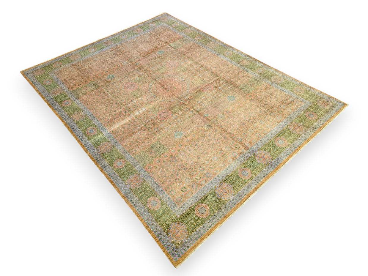 EXCLUSIVE MAMLOUK RUG - Green Brown - 3.88m x 3.00m