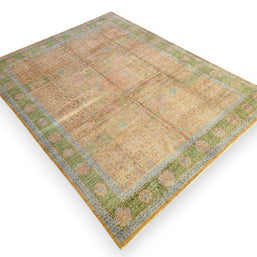 EXCLUSIVE MAMLOUK RUG - Green Brown - 3.88m x 3.00m