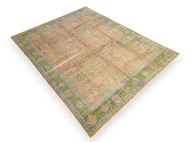 EXCLUSIVE MAMLOUK RUG - Green Brown - 3.88m x 3.00m