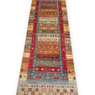 Grey Gabbeh - Runner Rug | 2.50m x 0.76m
