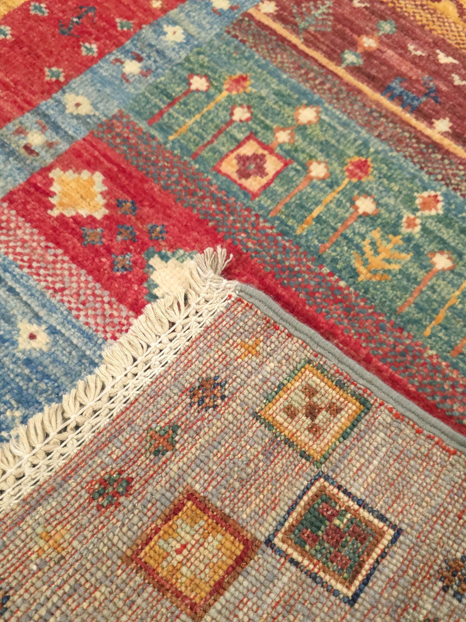 Grey Gabbeh - Runner Rug | 2.50m x 0.76m