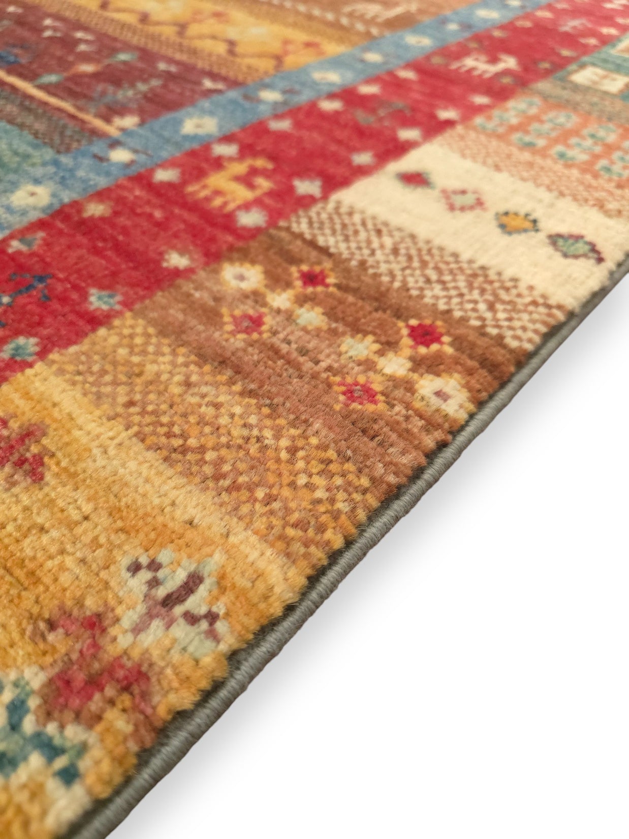 Grey Gabbeh - Runner Rug | 2.50m x 0.76m