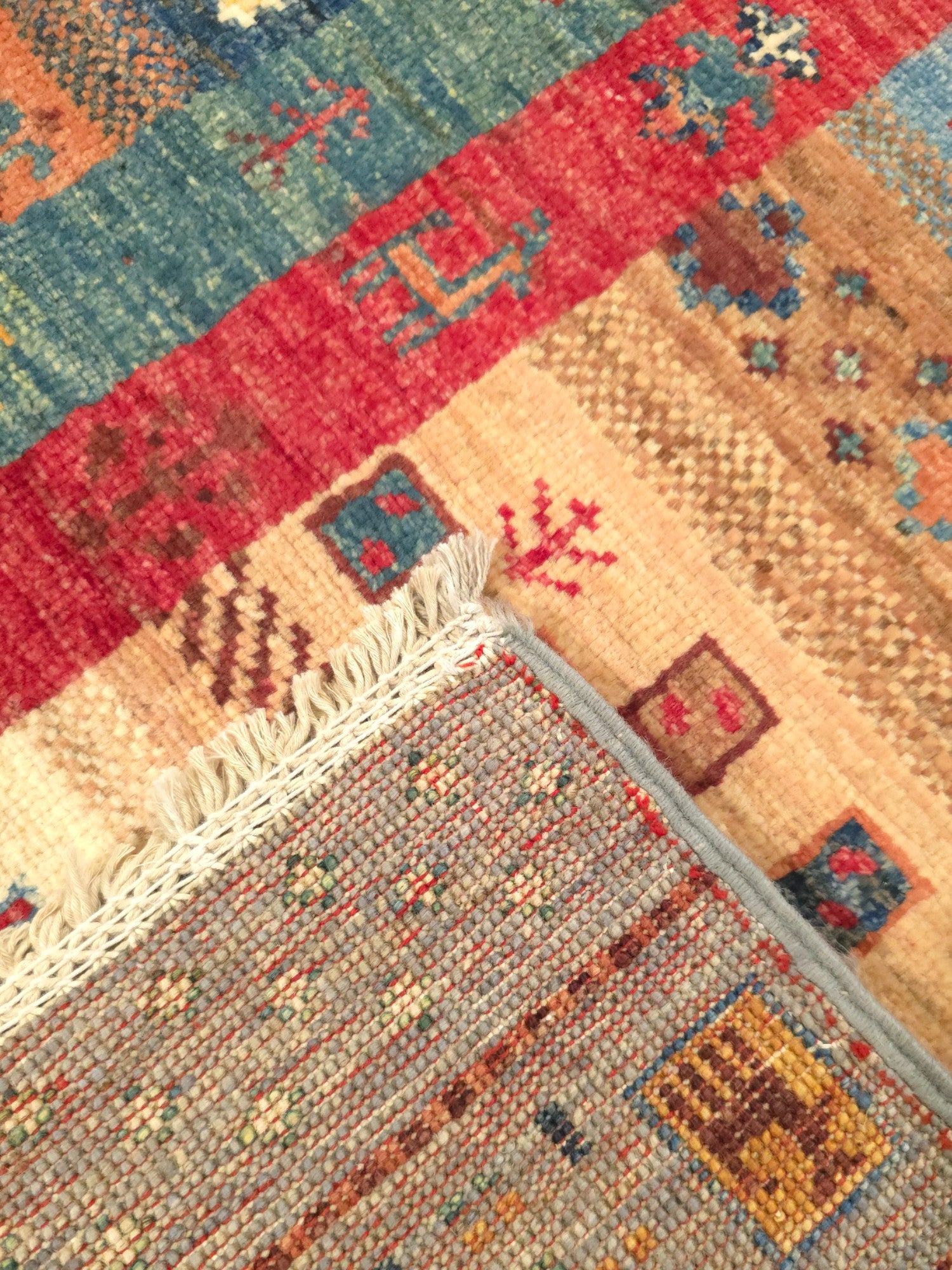 Grey Gabbeh - Runner Rug | 2.47m x 0.76m