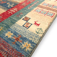 Grey Gabbeh - Runner Rug | 2.47m x 0.76m