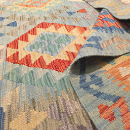 WAZIRI KILIM RUG - 2.34m X 1.80m