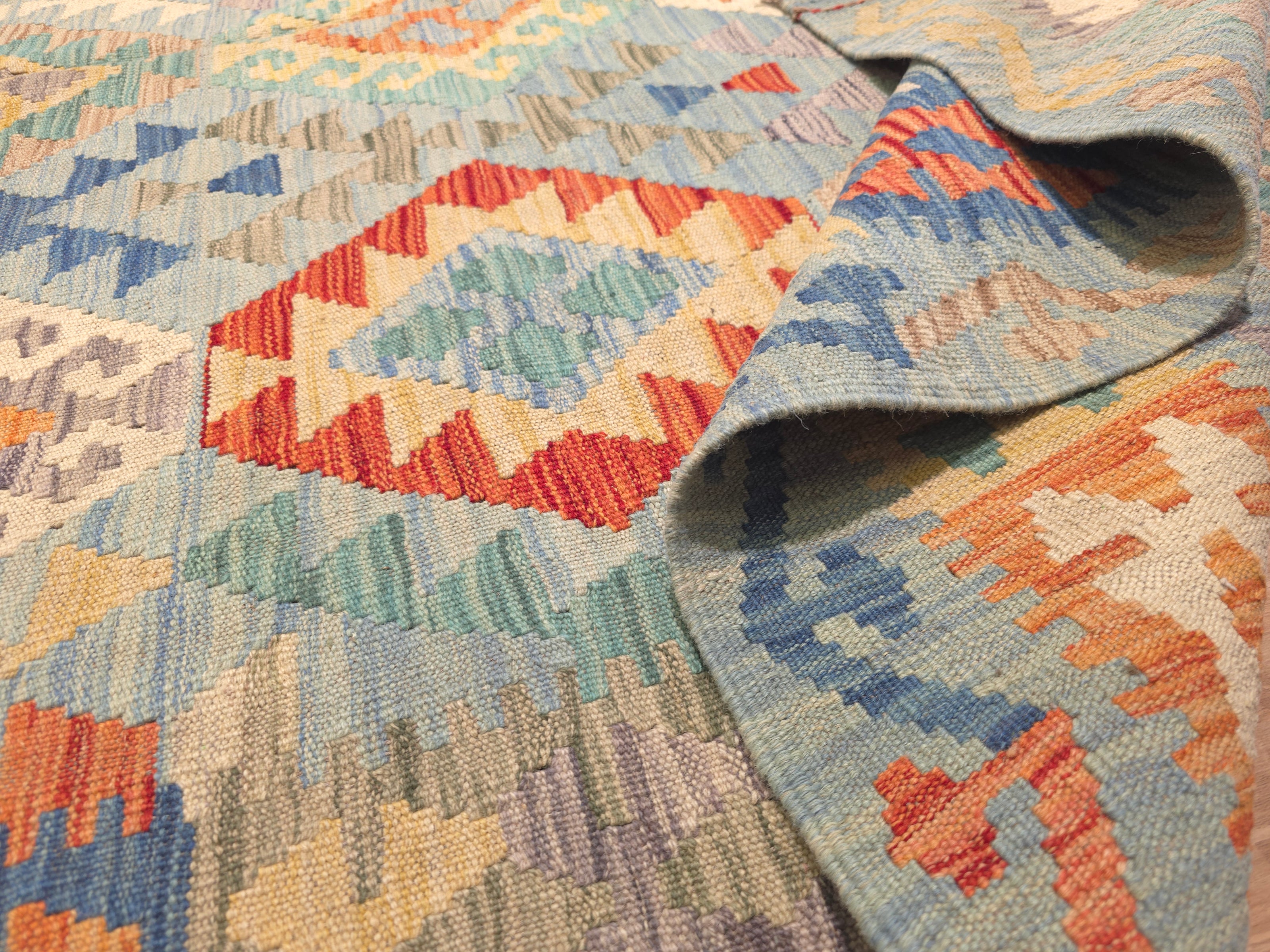 WAZIRI KILIM RUG - 2.34m X 1.80m