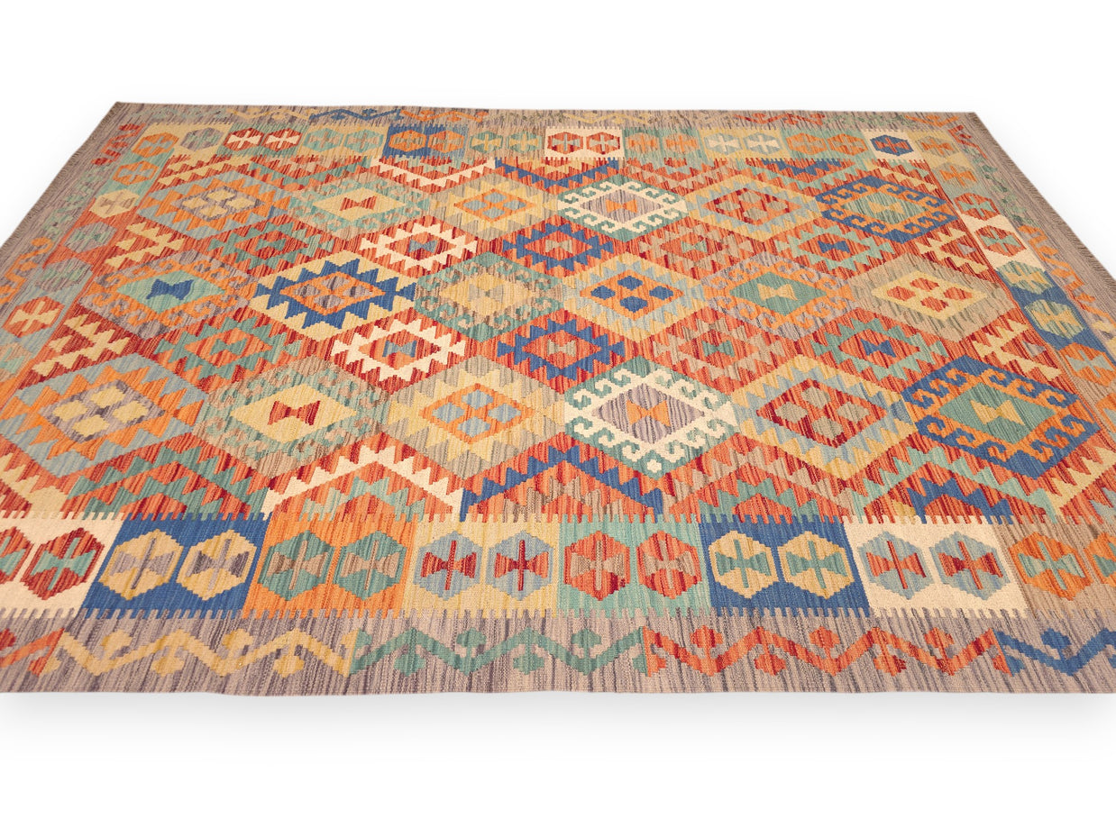 WAZIRI KILIM RUG - 2.43m X 1.75m