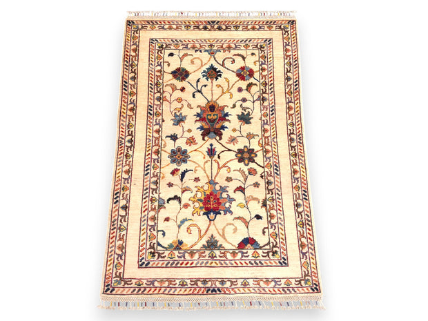 SULTANI - DECORATIVE RUG - CREAM - 1.49m x 0.98m