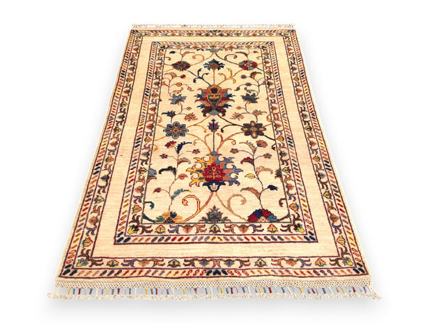 SULTANI - DECORATIVE RUG - CREAM - 1.49m x 0.98m