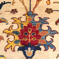 SULTANI - DECORATIVE RUG - CREAM - 1.49m x 0.98m