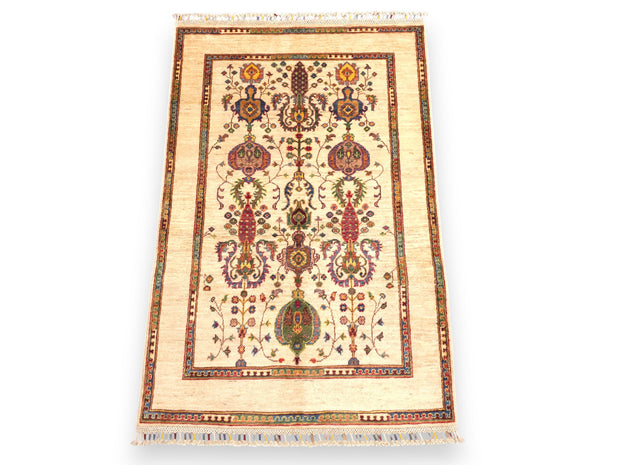 SULTANI - DECORATIVE RUG - CREAM - 1.52m x 1.01m