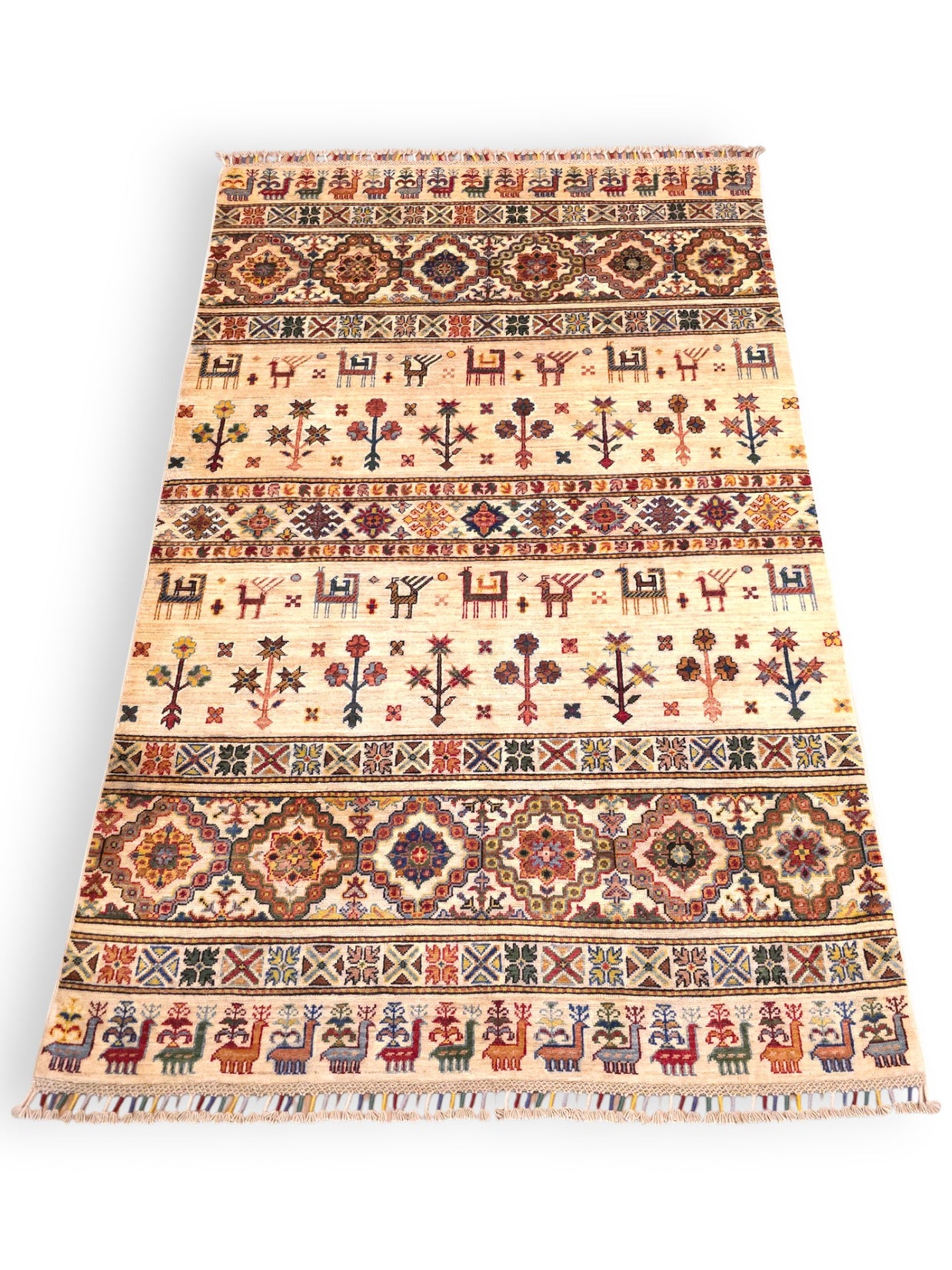 NOMADIC WOOLEN DECORATIVE RUG - 1.88m x 1.20m