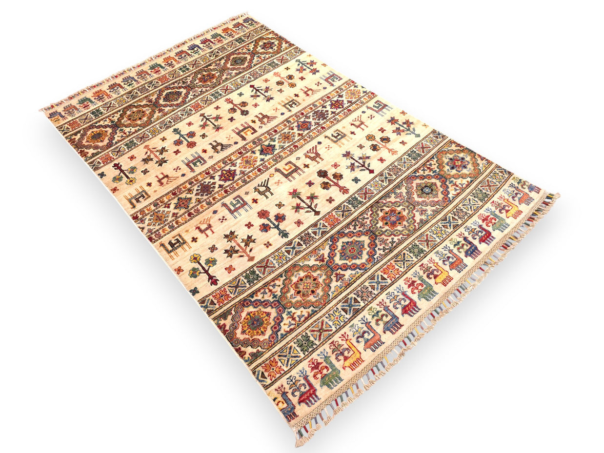 NOMADIC HANDMADE DECORATIVE RUG  - 1.78m x 1.16m